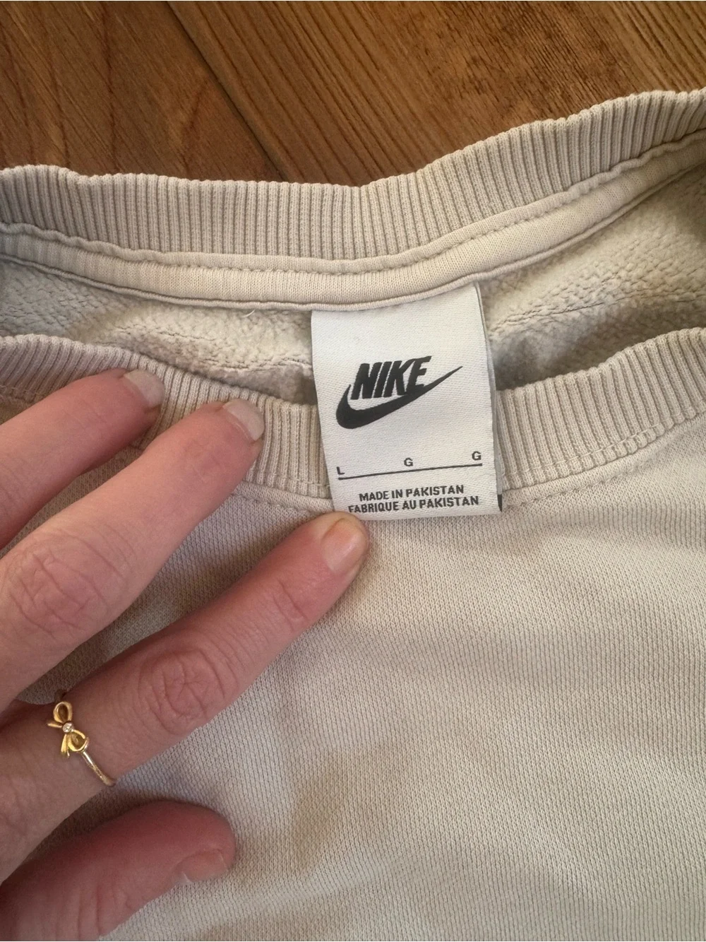 Nike -Women’s Large - Cream Two-Piece Set